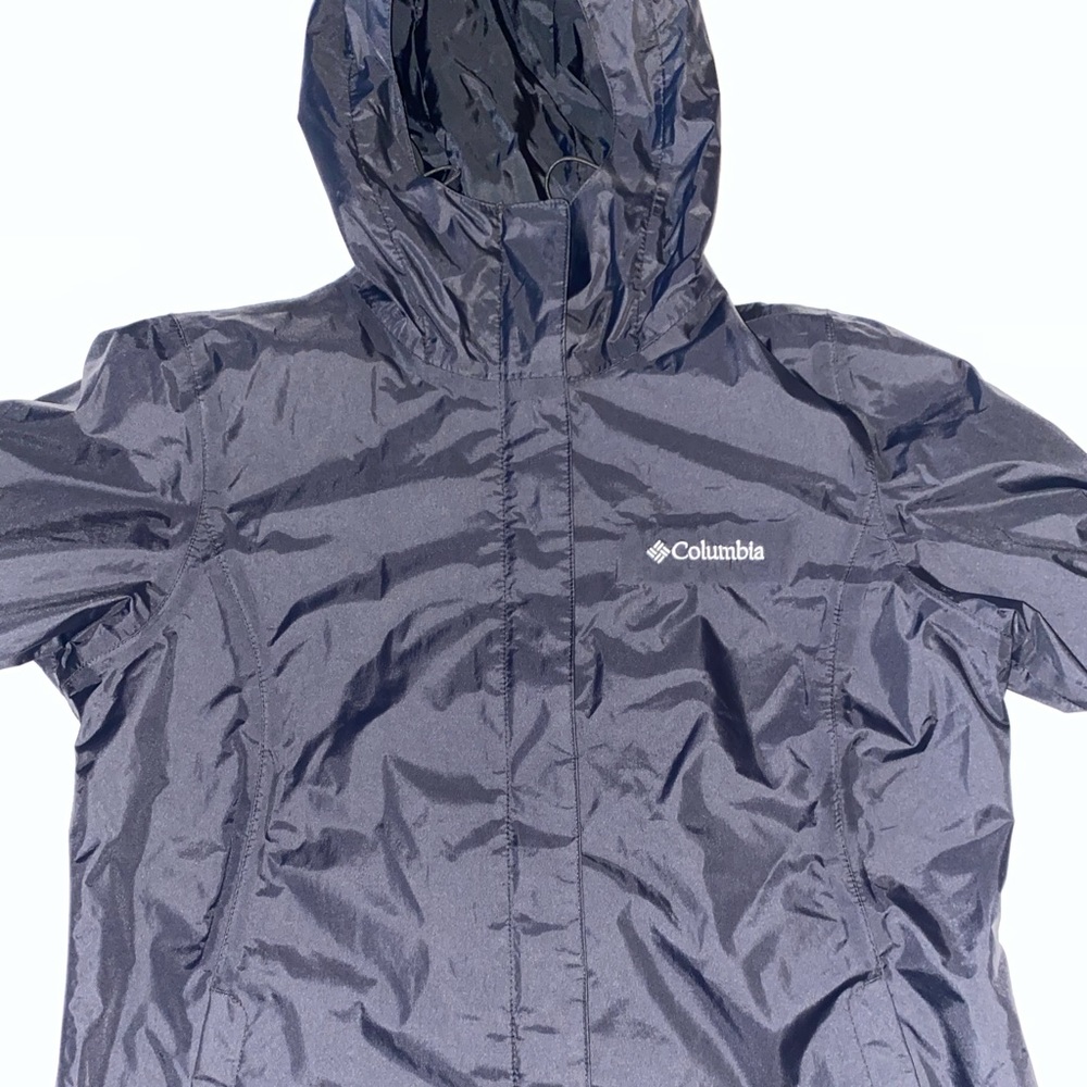Black windbreaker